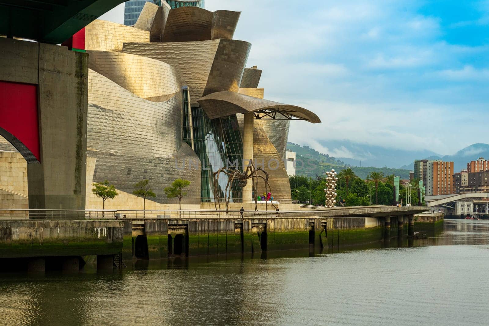 12.06.2022 - Bilbao, Spain: Guggenheim Museum in Bilbao, Basque Country, Spain. museum modern art