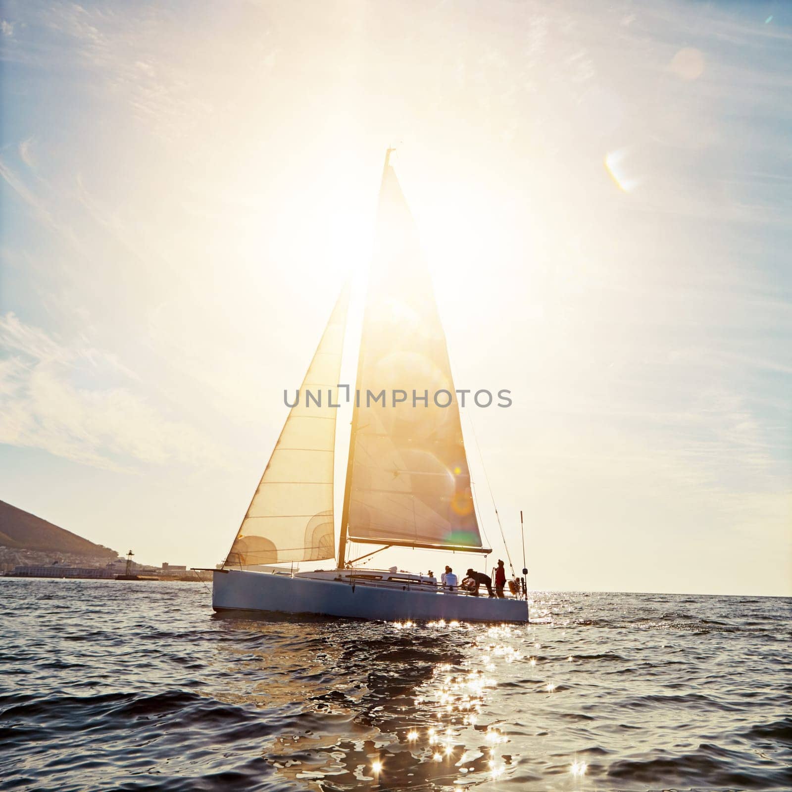 This is an obvious one for many vacationers. people sailing on a yacht