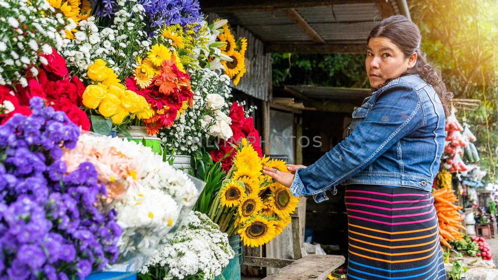 Family business selling flowers in Jinotega, Nicaragua, Central America by cfalvarez