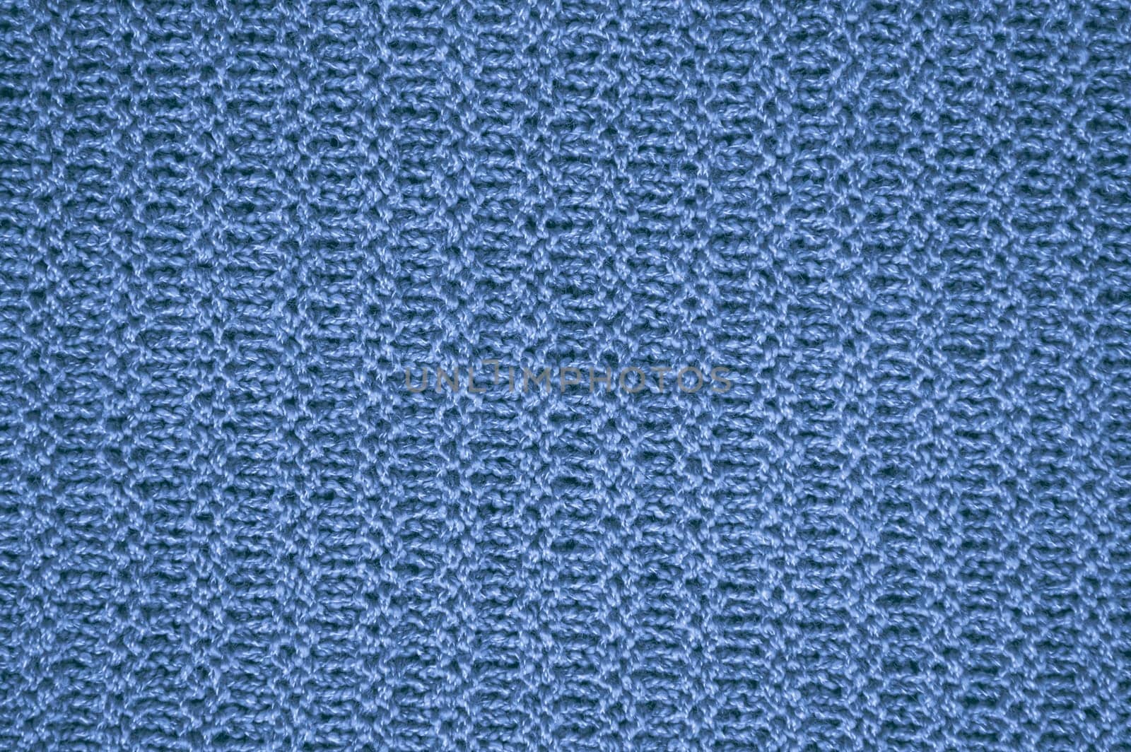 Cotton Knitted Sweater. Abstract Wool Design. Handmade Warm Background. Knitted Blanket. Blue Linen Thread. Scandinavian Winter Scarf. Detail Carpet Garment. Macro Knitted Sweater.