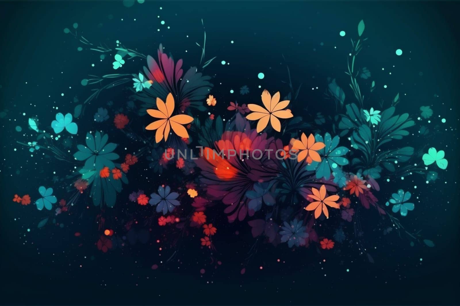 plant flora bloom background nature blossom beauty decoration pattern pink romantic illustration floral vintage flower spring beautiful minimal flat abstract leaf. Generative AI.