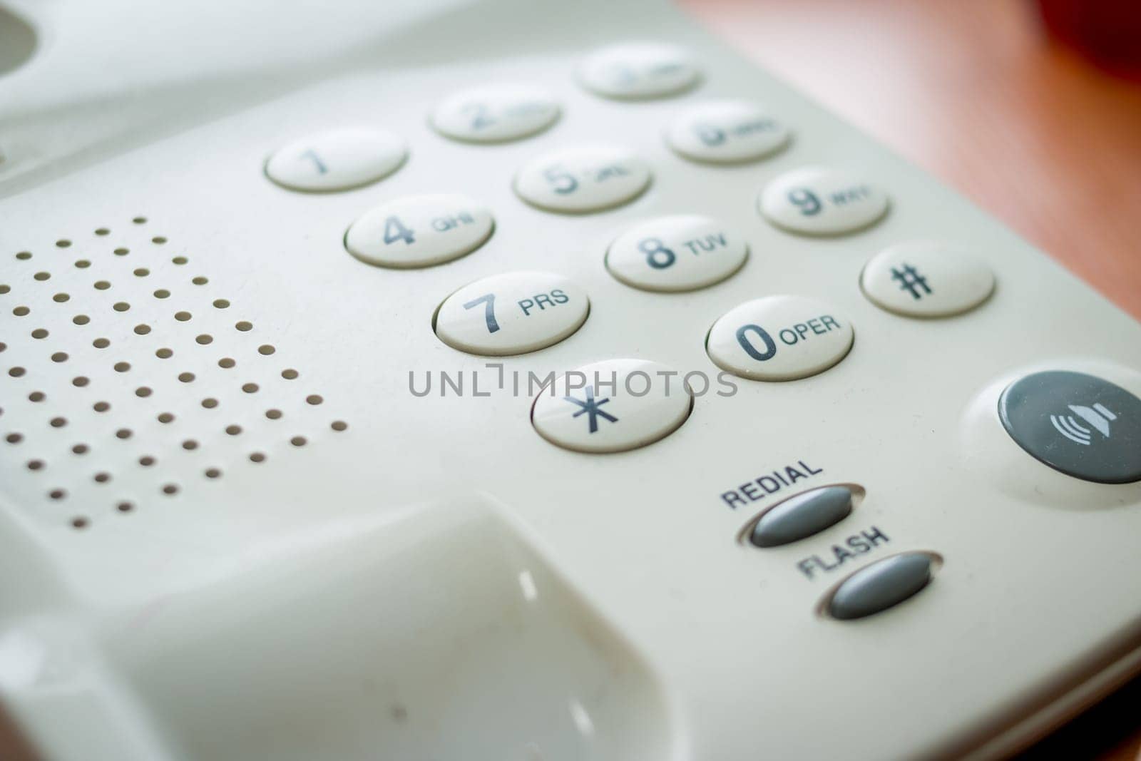 Modern digital phone, isolated on white background