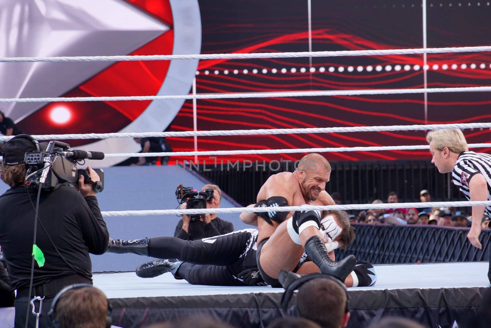 Legendary Battle: Triple H and Sting Lock Horns in the Ring by EricGBVD