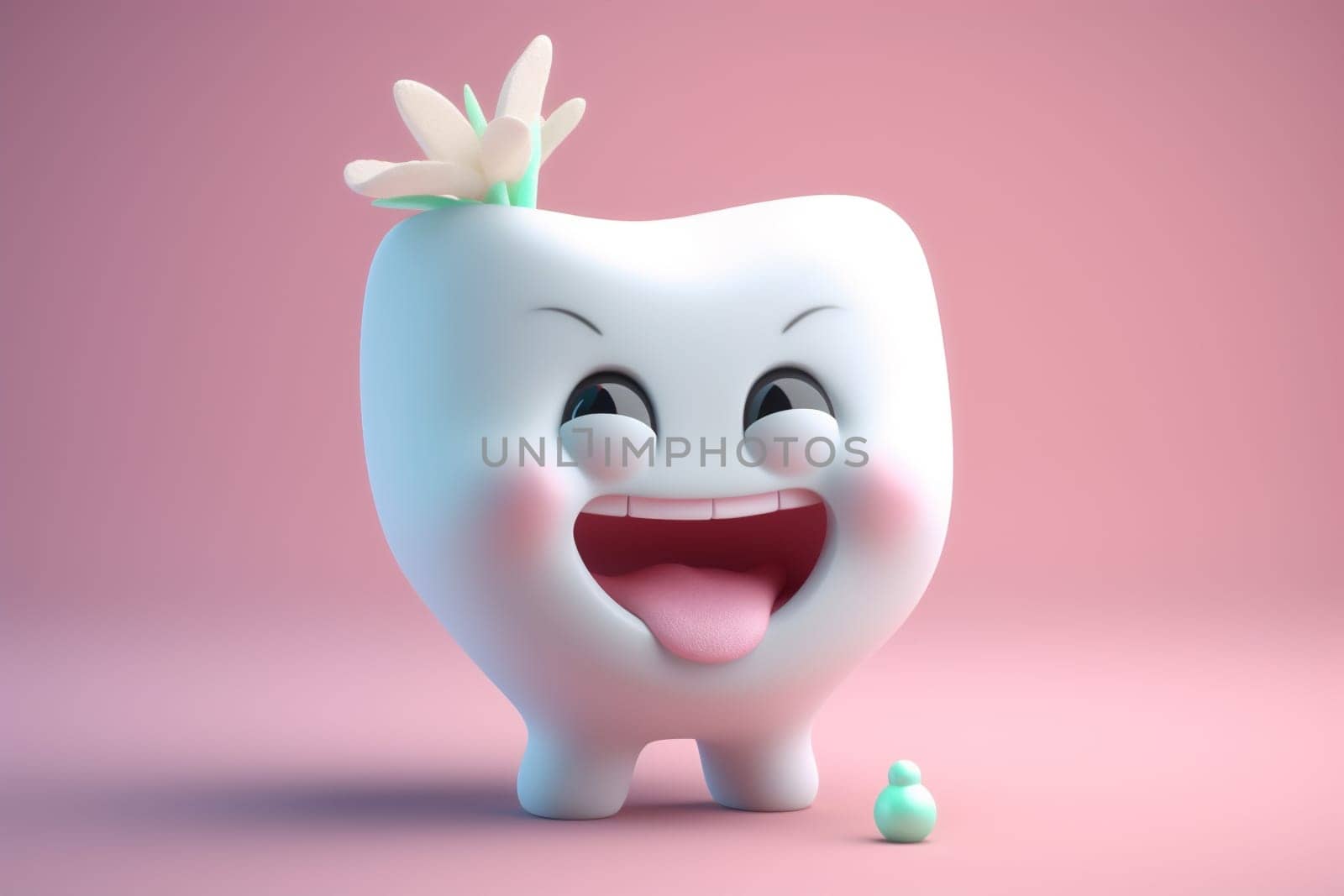 dentist dentistry child care hygiene dental tooth smiling smile blue. Generative AI. by SHOTPRIME
