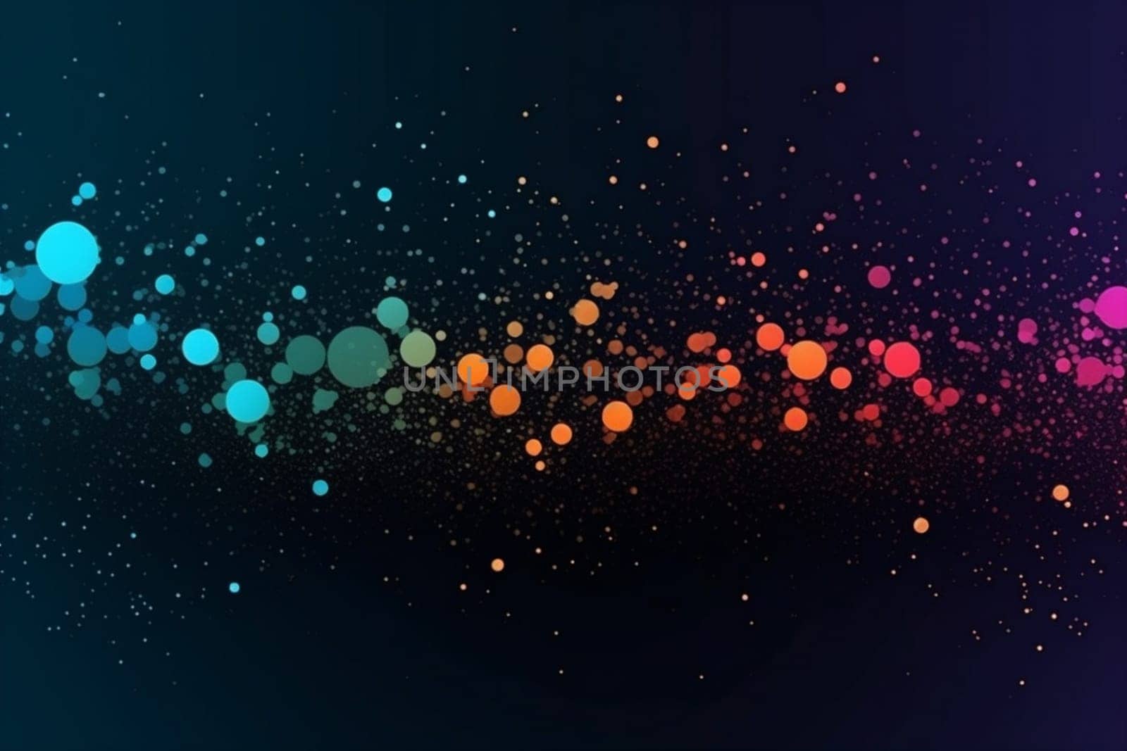 colored wave element wallpaper digital rainbow abstract modern blank backdrop futuristic design geometric illustration vivid background colorful composition circle curve shape. Generative AI.