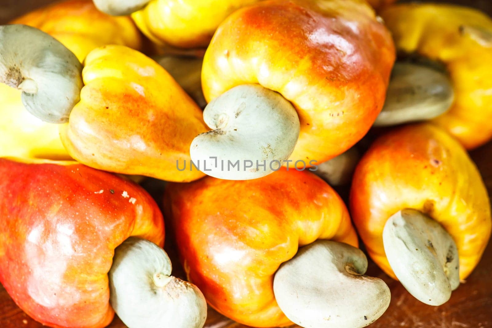 Ripe cashew fruit ,Asian fruit