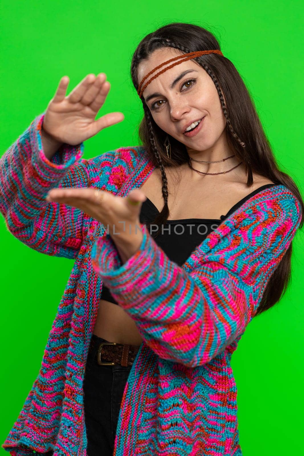 Rich woman showing wasting, throwing money around, more tips, big profit, winning lottery jackpot, successful shopping payment purchase, cashback. Girl isolated on chroma key background, green screen
