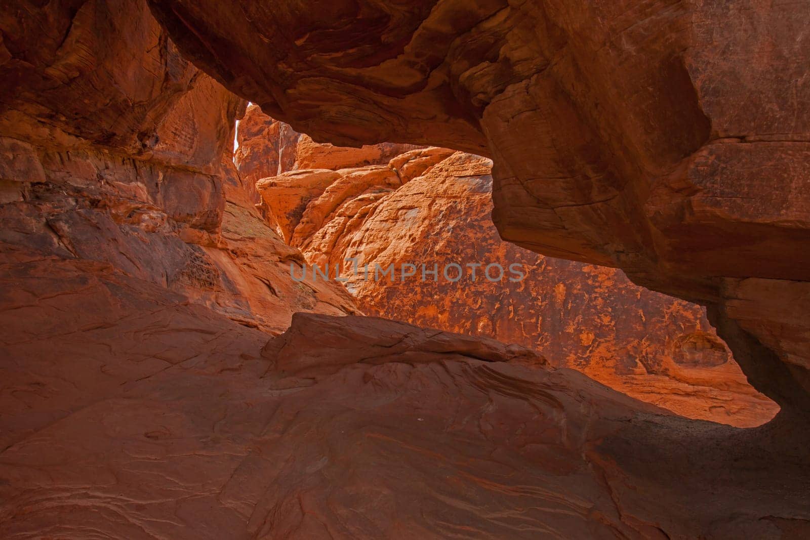 Interesting rock formations in the Valley of Fire State Park. Nevada USA