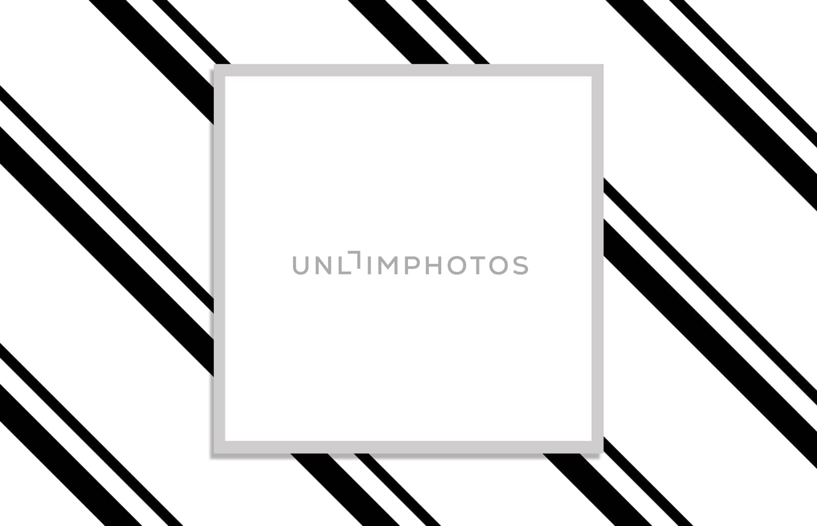 Pattern with white square and black lines on white background
