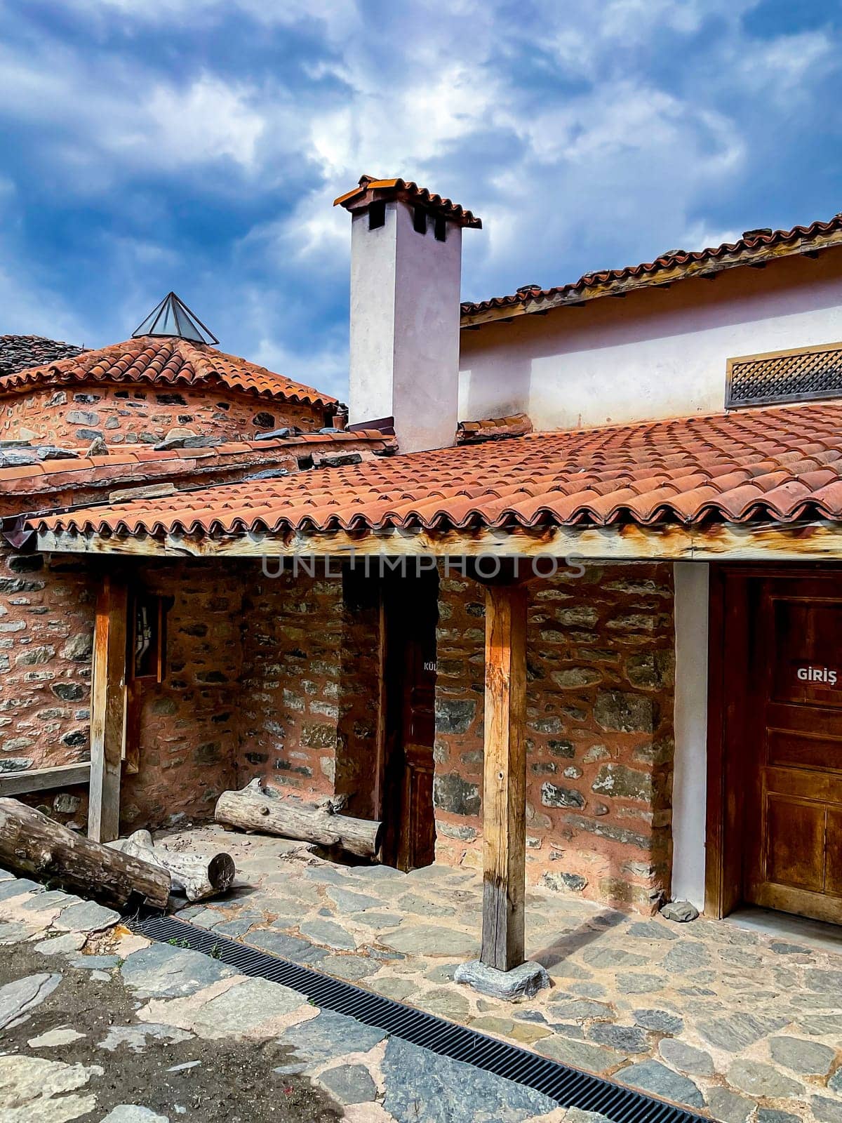 Cumalikizik village is a 700 years old Ottoman village in Turkey. Old Ottoman village in Bursa city, Turkey. Narrow street with old Ottoman houses