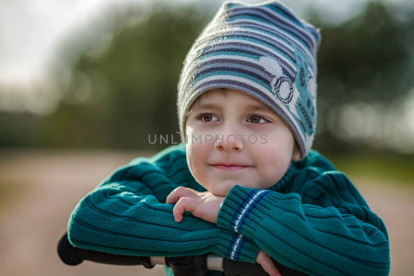 A photo of a beautiful boy. Close-up portrait. Natural, not staged photography. Children