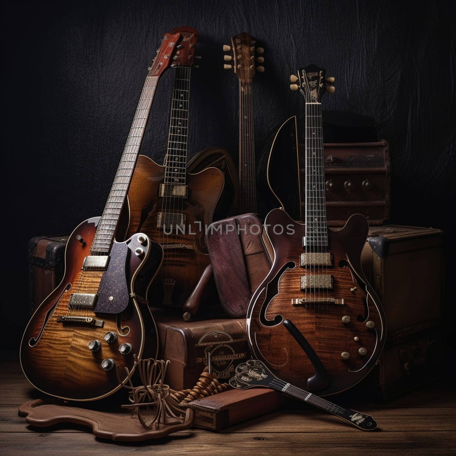 Wooden Musical Instruments Showcase Image by Sahin