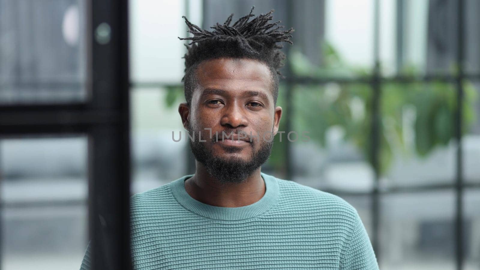 happy young man wondering thinging thoughtful pensive looking guy