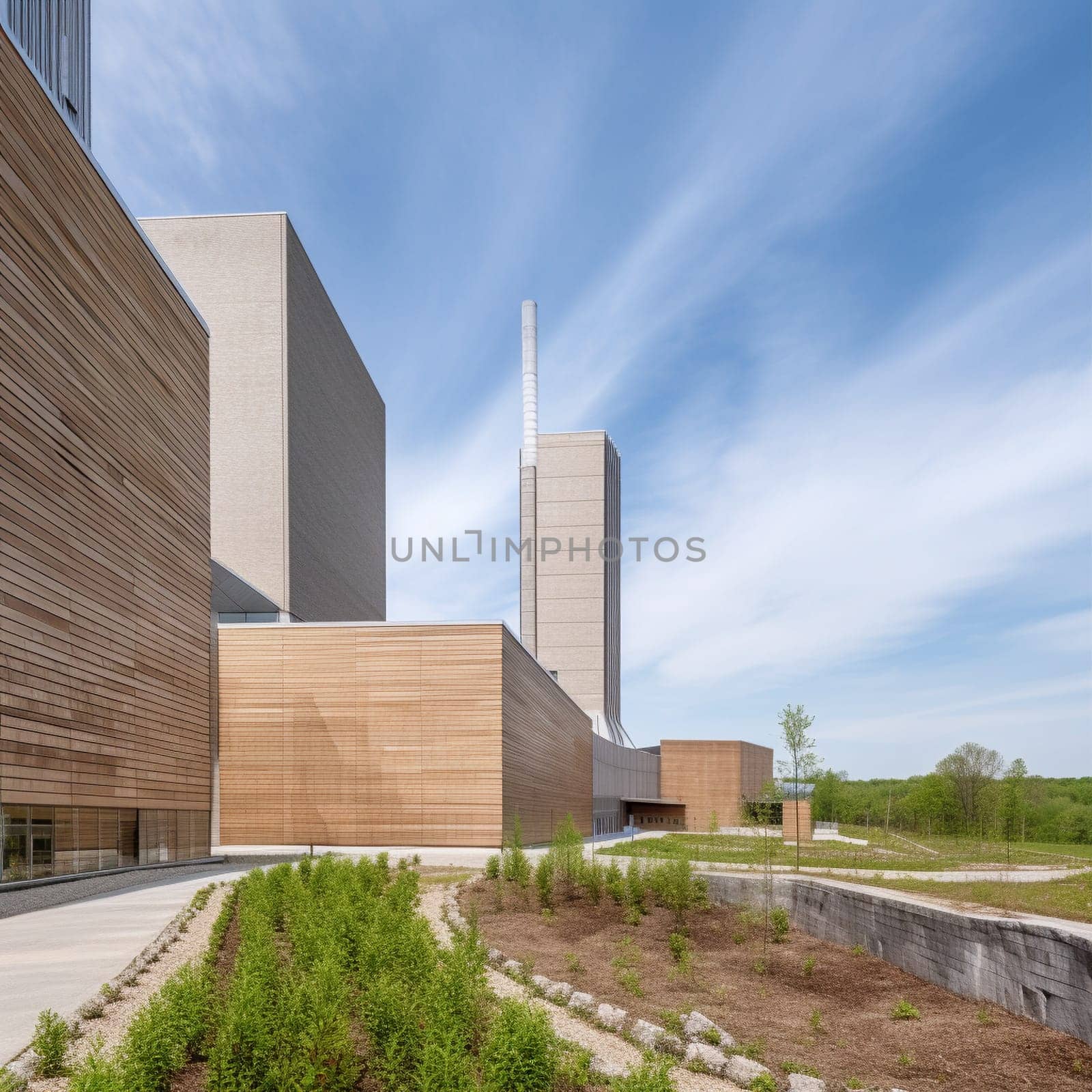 Discover the beauty and innovation of waste-to-energy facilities with this image of a unique plant design. The facility showcases how waste can be transformed into clean, renewable energy through the use of advanced technology and engineering. The facility's architecture also highlights the importance of sustainable design in waste management.