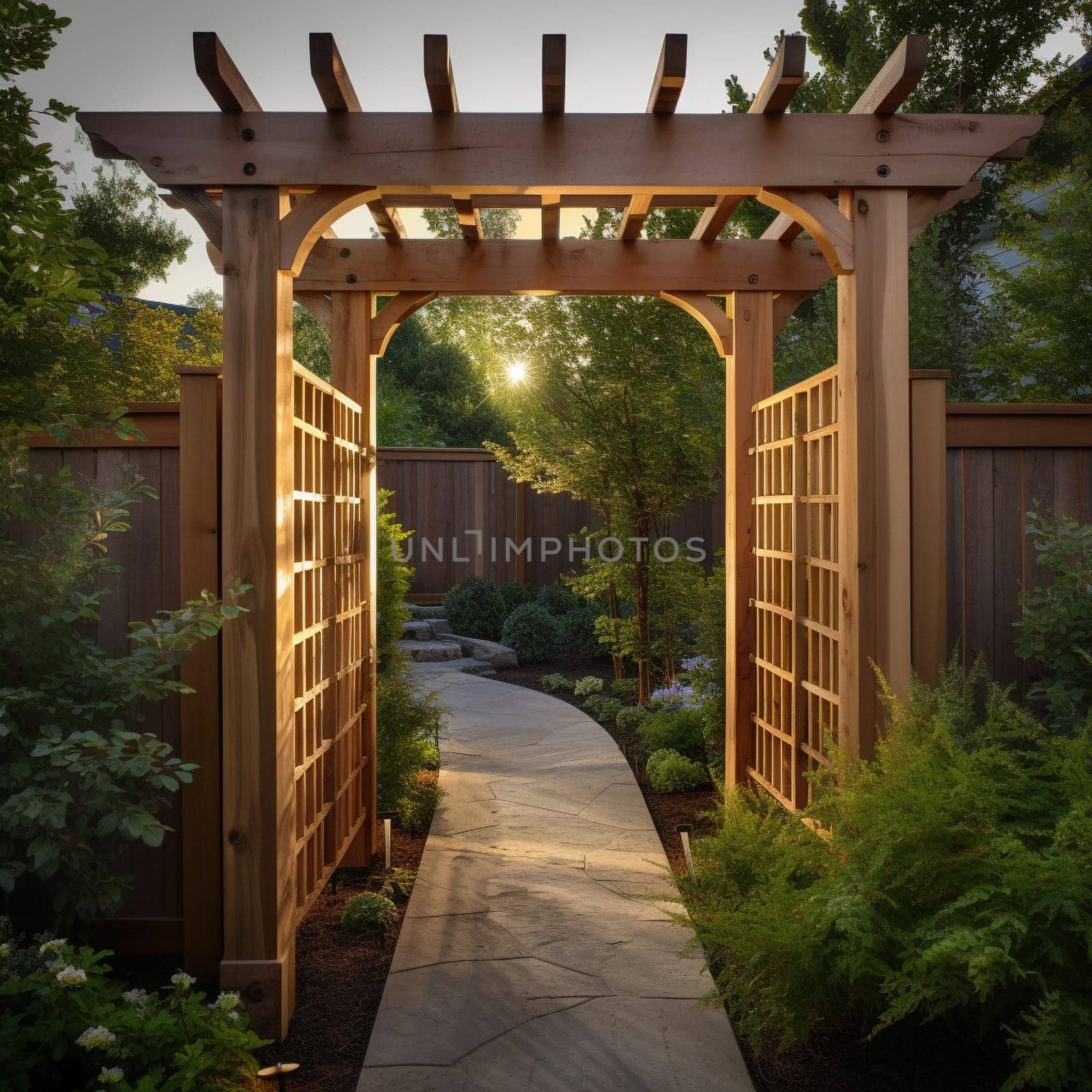 This wood in creating outdoor structures showcase image highlights the importance of wood in creating outdoor structures by showcasing different types of wooden fences, gates, and pergolas. The proper lighting and composition techniques emphasize the beauty and functionality of these structures, showcasing the versatility and durability of wood as an outdoor building material.