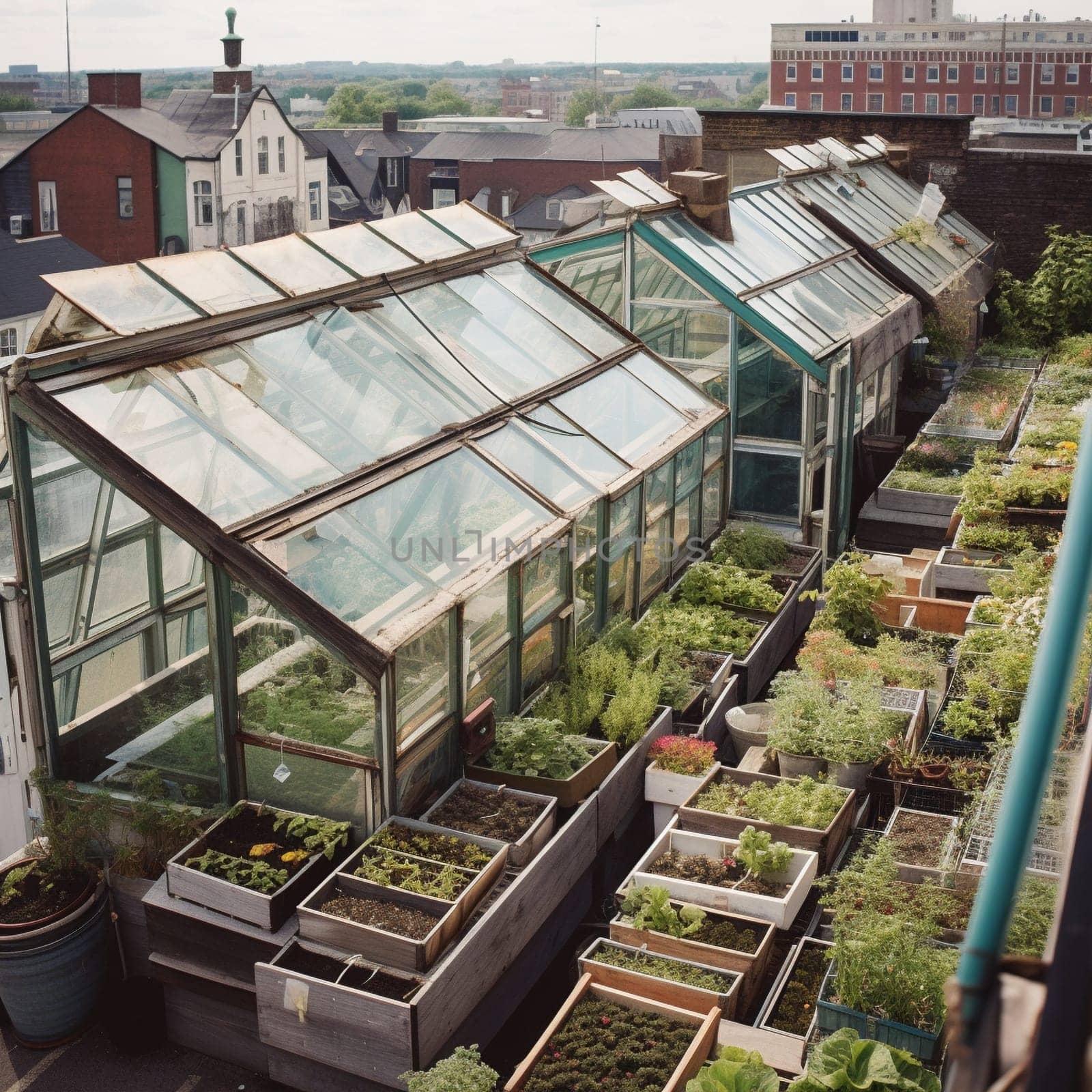 Experience the creativity and resourcefulness of urban gardening with this image of a garden filled with repurposed materials like old pallets, wine barrels, and discarded furniture. The DIY aesthetic of this garden showcases the potential for beauty to emerge from unexpected places and inspires a sense of ingenuity and self-sufficiency.