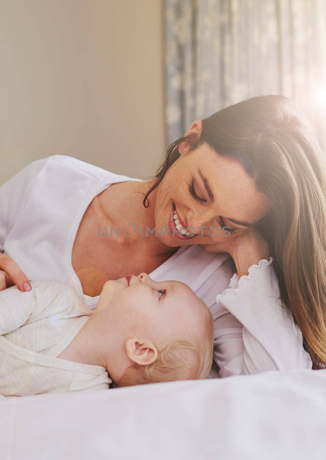 Youre mommys special girl. a young mother and her baby daughter in the bedroom