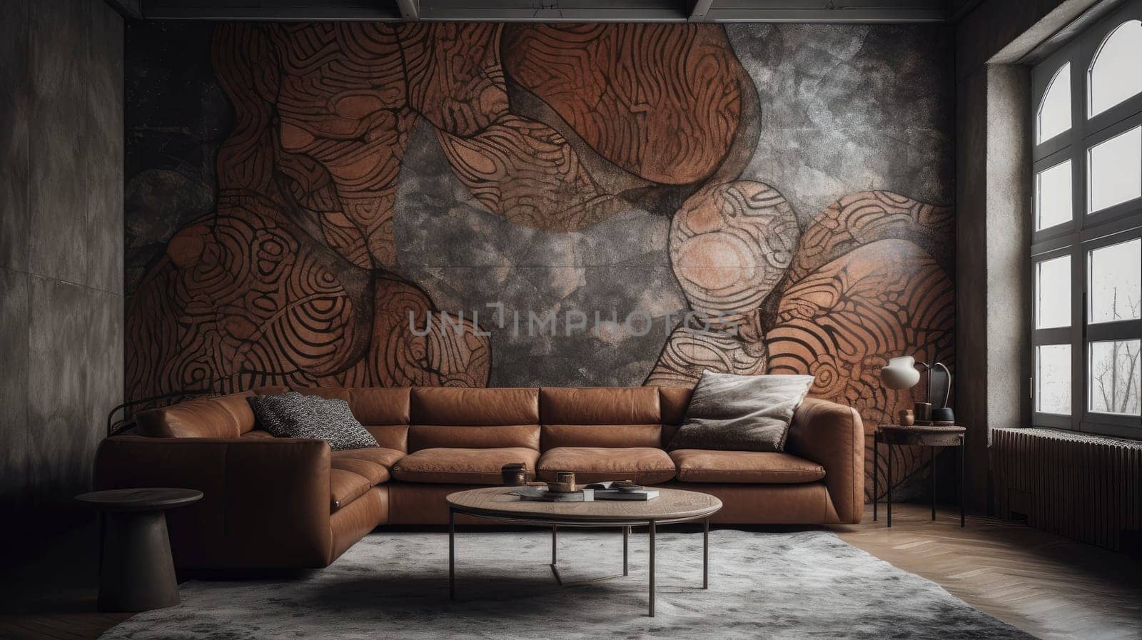 Illustration of modern interiors for the realization of infographics for the creation of catalogs. real estate, construction