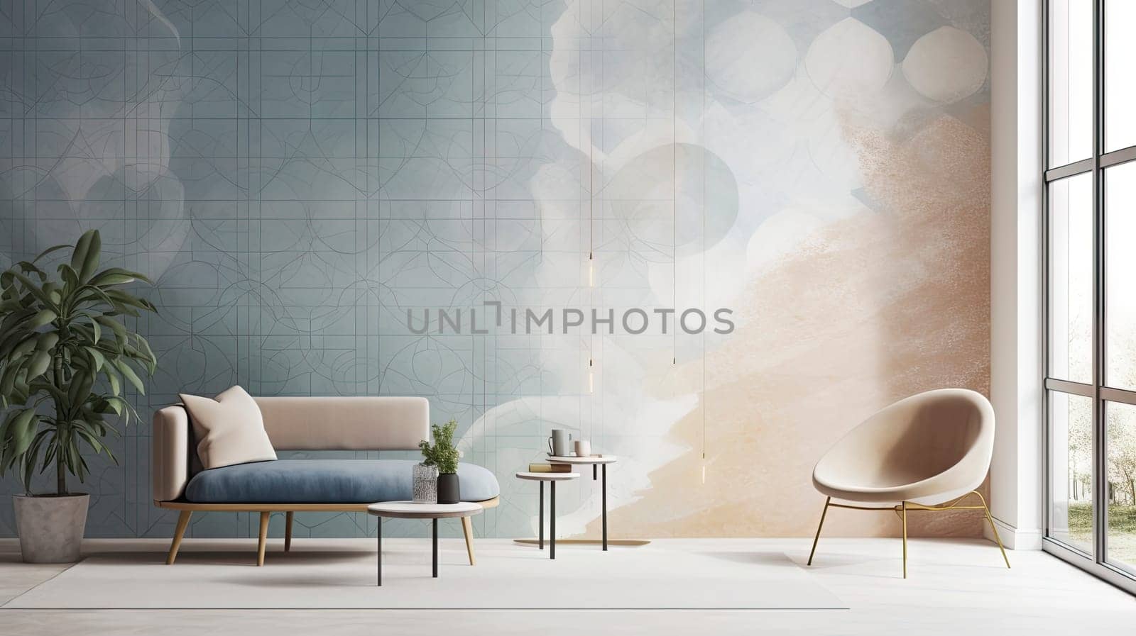 Illustration of modern interiors for the realization of infographics for the creation of catalogs. real estate, construction