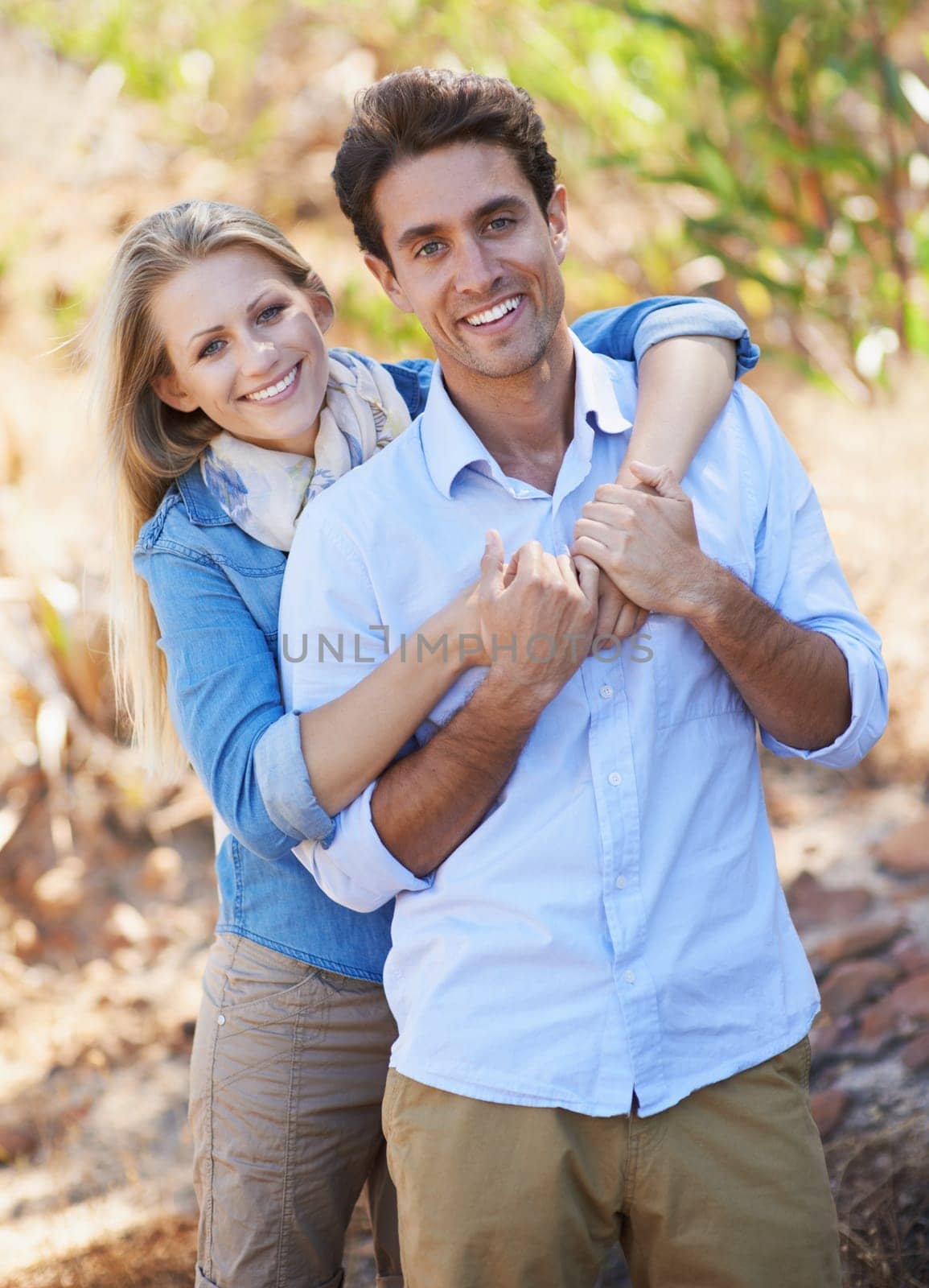 Well always be together. a romantic young couple standing together outdoors