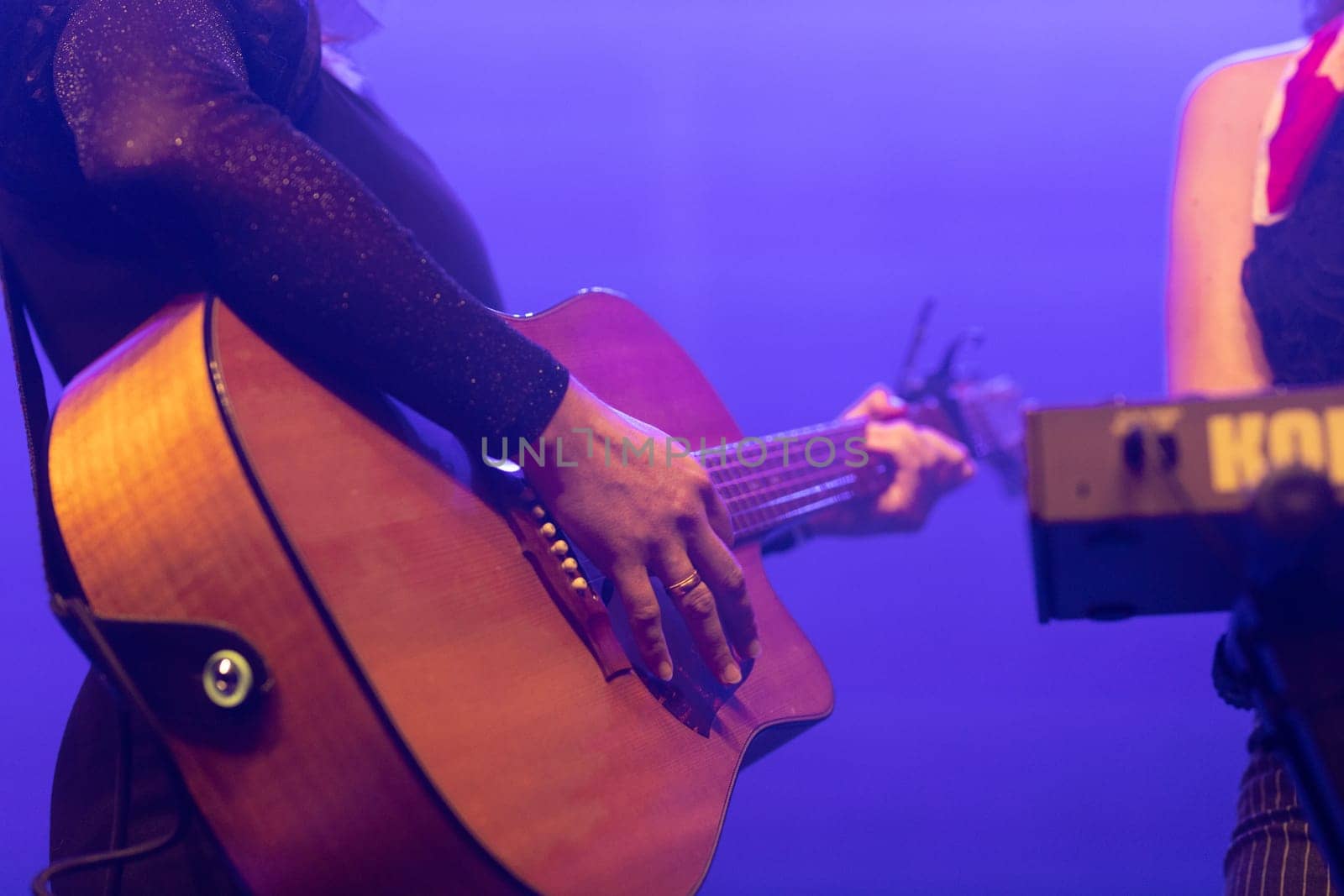 MELBOURNE, AUSTRALIA - MAY 5: Australian music group Clews support Holy Holy on their 'Messed Up' national tour at The Northcote Theatre on May 5 2023 in Melbourne, Australia