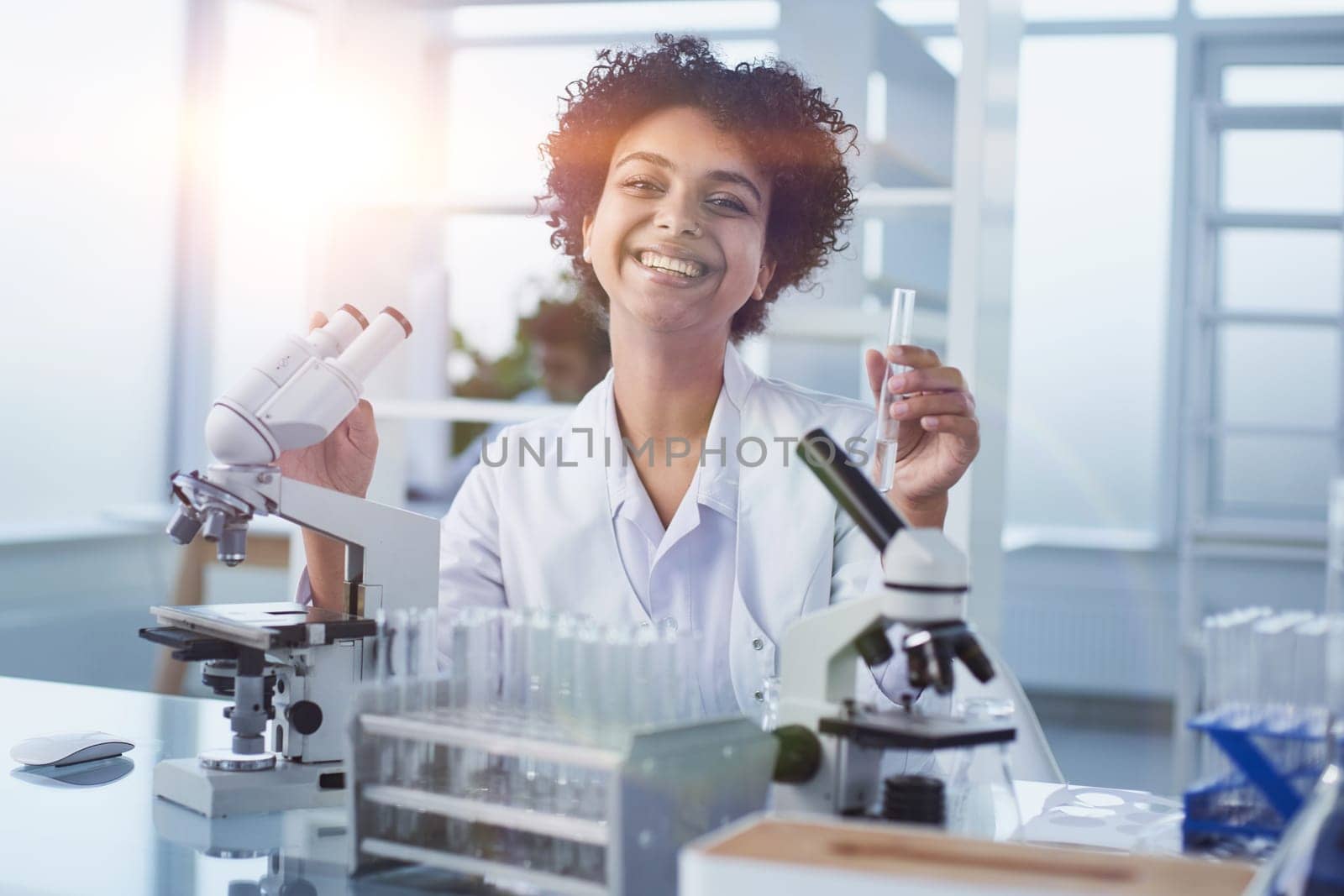 Female Scientist Working in The Lab by asdf