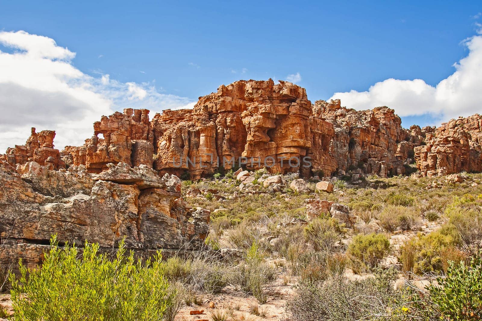 Interesting rock formations at Truitjieskraal in the Cederberg Wilderniss Area, Western Cape, South Africa