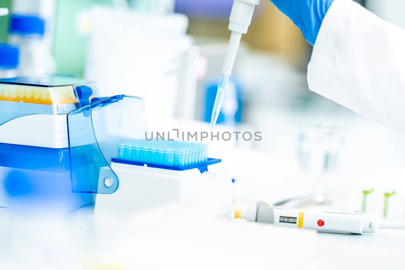 tested and experimental changes in plant genetics in the laboratory. High quality photo