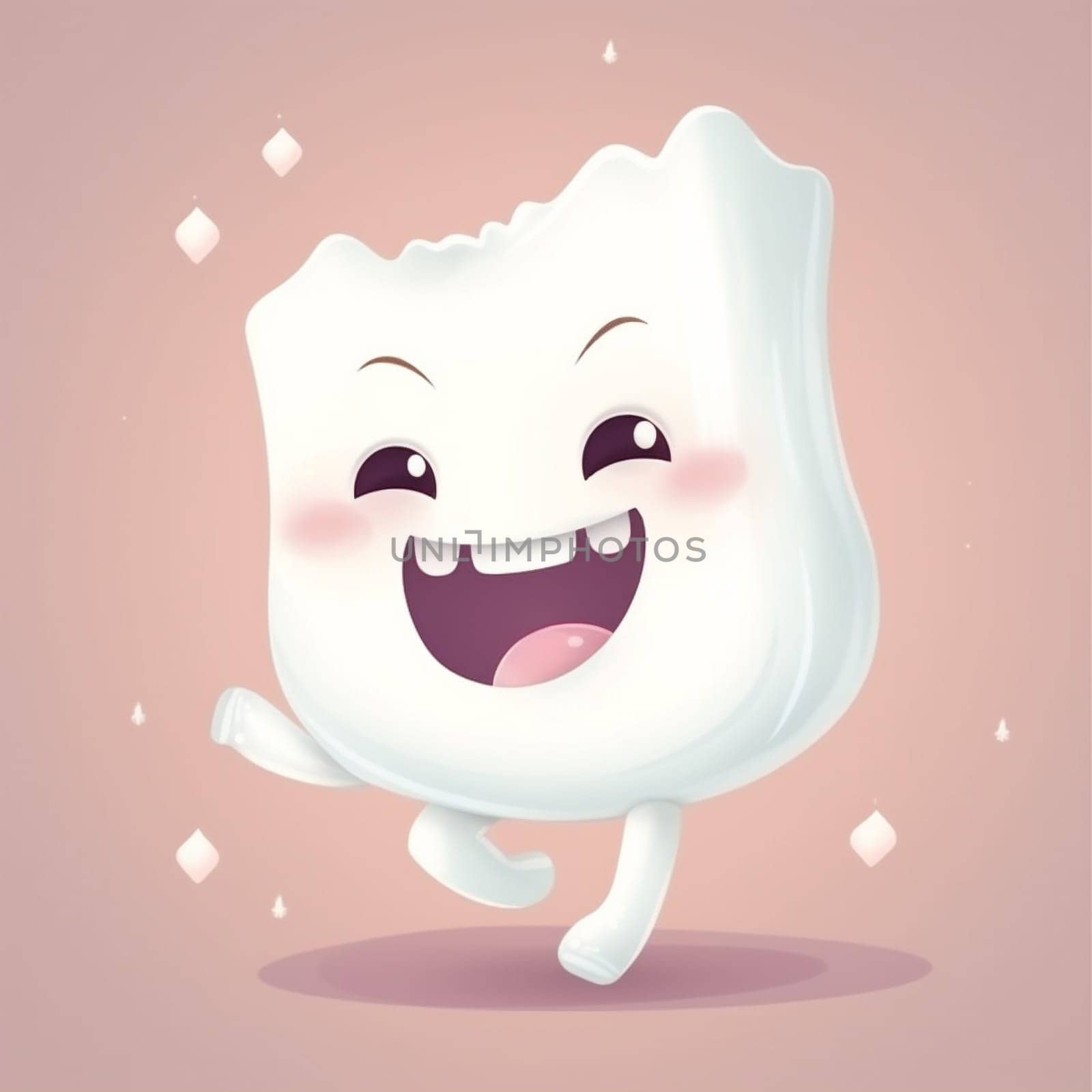 oral design cute concept child molar background blue smiling dental white funny orthodontic smile care dentistry dentist hygiene tooth illustration. Generative AI.