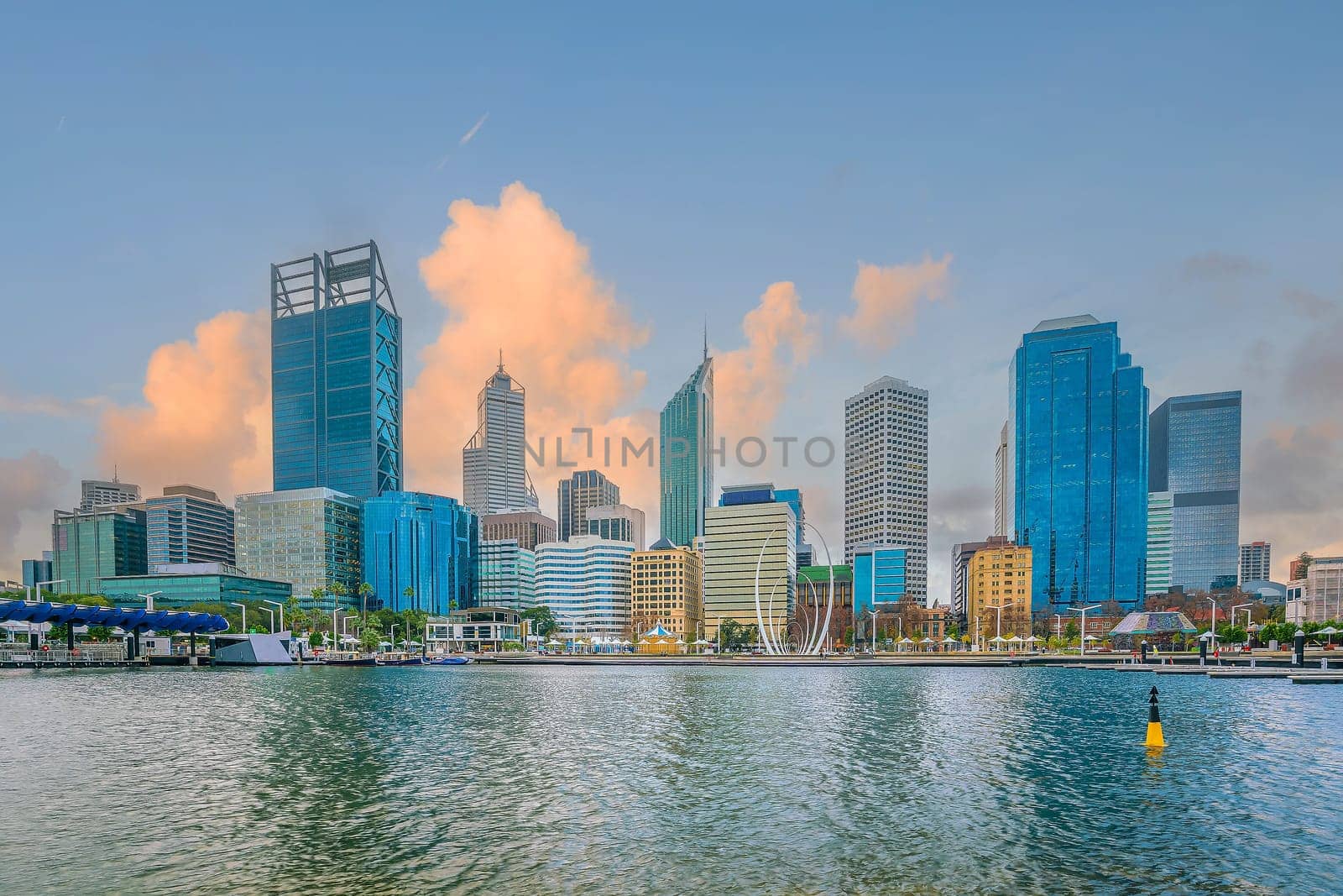 Perth downtown city skyline cityscape of Australia by f11photo