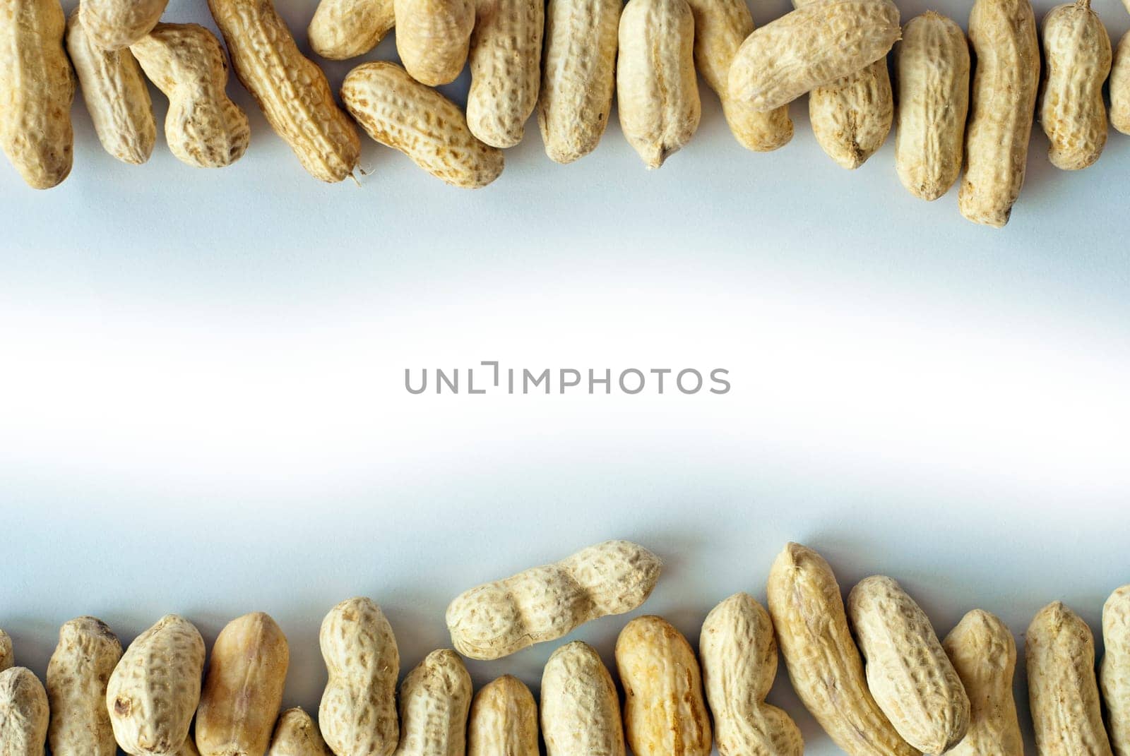 Copy space between boiled peanuts by Satakorn