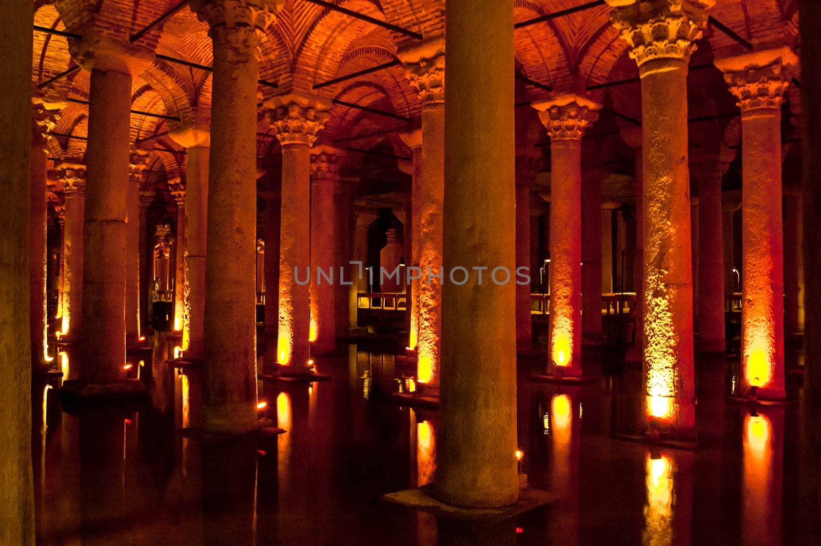 08/19/2012 ISTANBUL, TURKEY - One of the most amazing sights of Istanbul. The basilica cistern