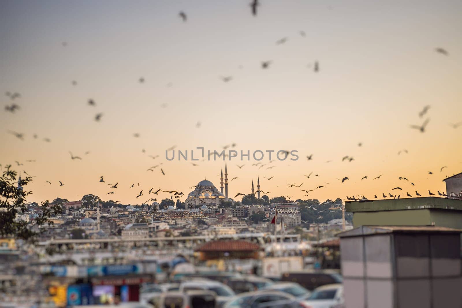 Exterior of the Rustem Pasa Mosque in Eminonu, Istanbul, Turkey by galitskaya