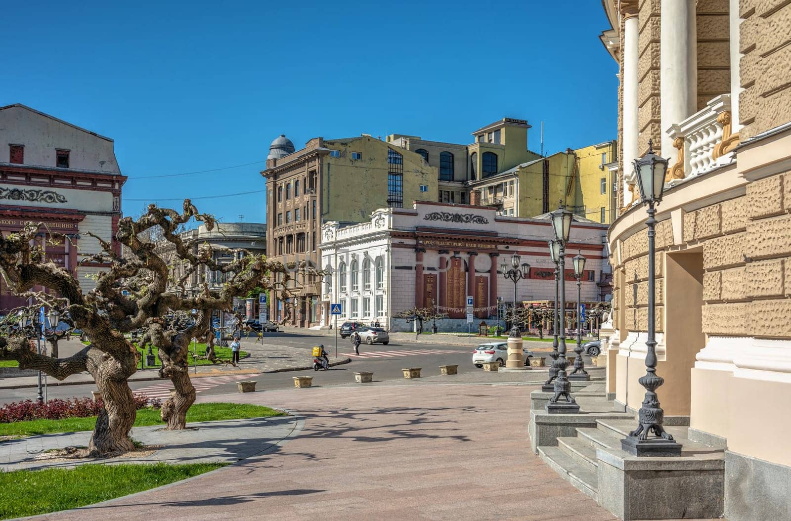 Facade of the Opera and Ballet Theater in Odessa, Ukraine by Multipedia