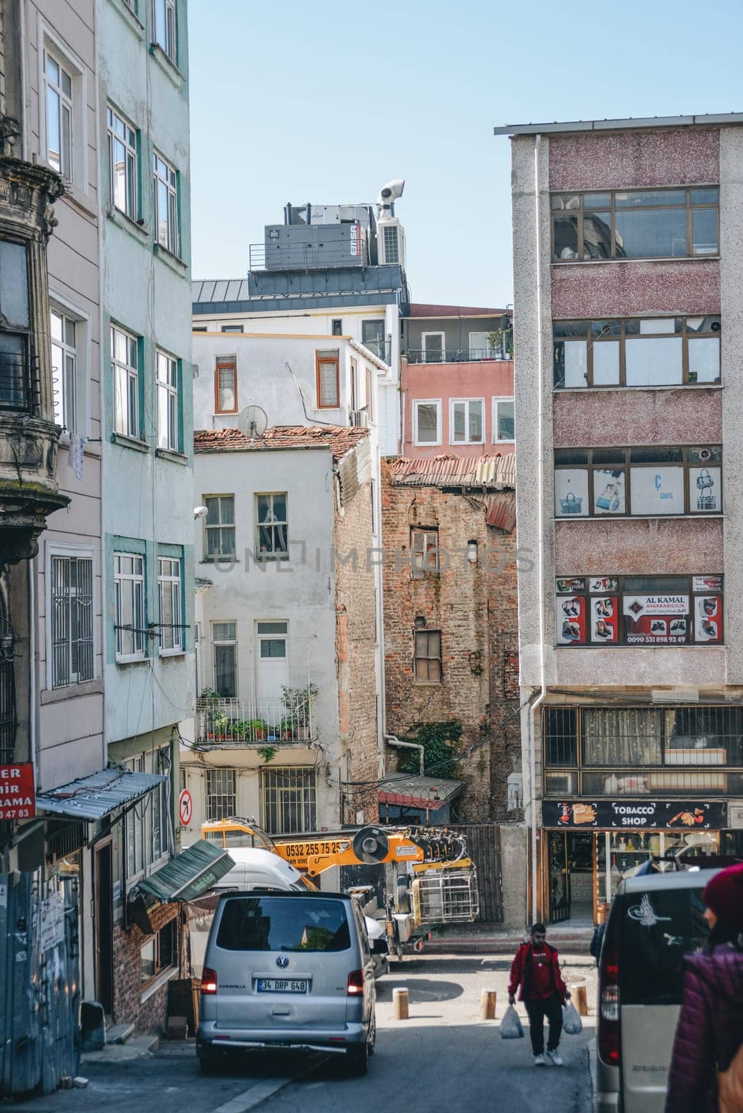 Istanbul, Türkiye, May 02, 2023: Street architecture in Istanbul