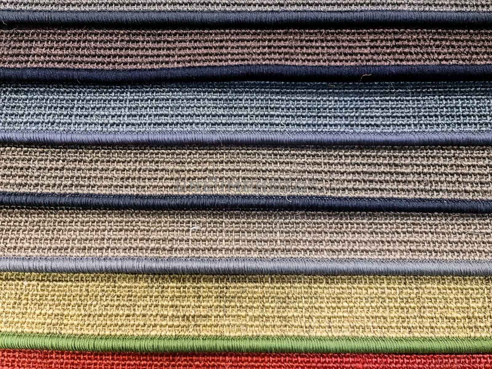 Colorful carpet samples background texture in high resolution