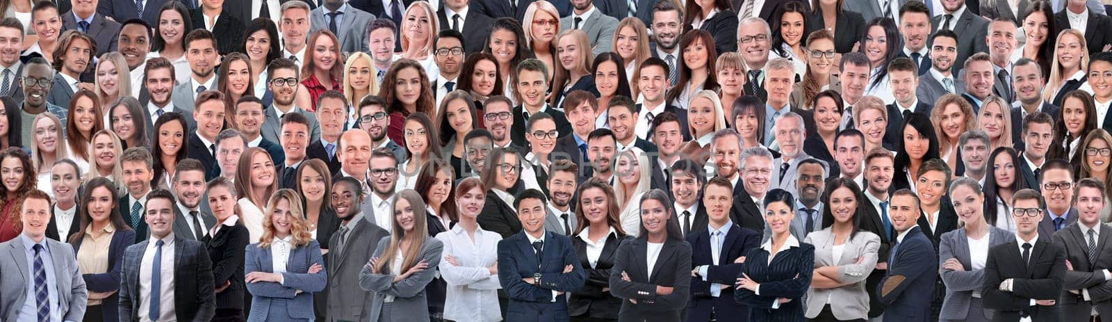 Business people group collage background by asdf