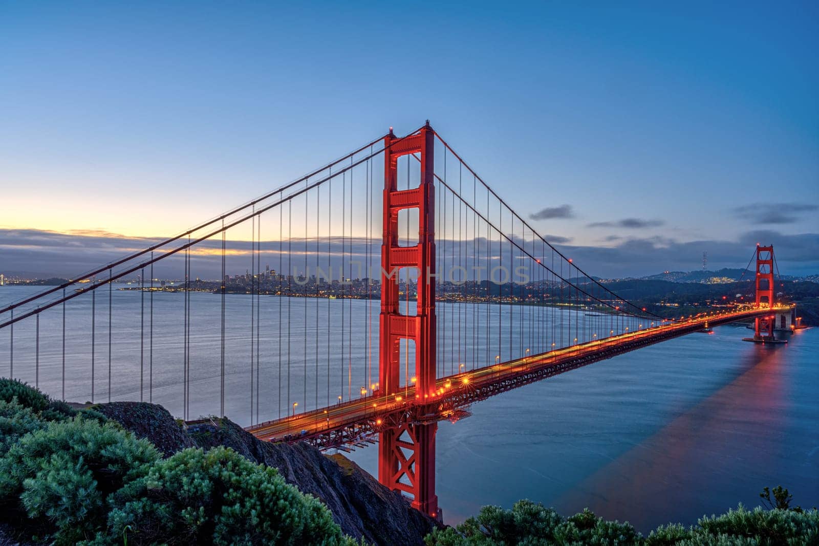 The famous Golden Gate Bridge in San Francisco by elxeneize