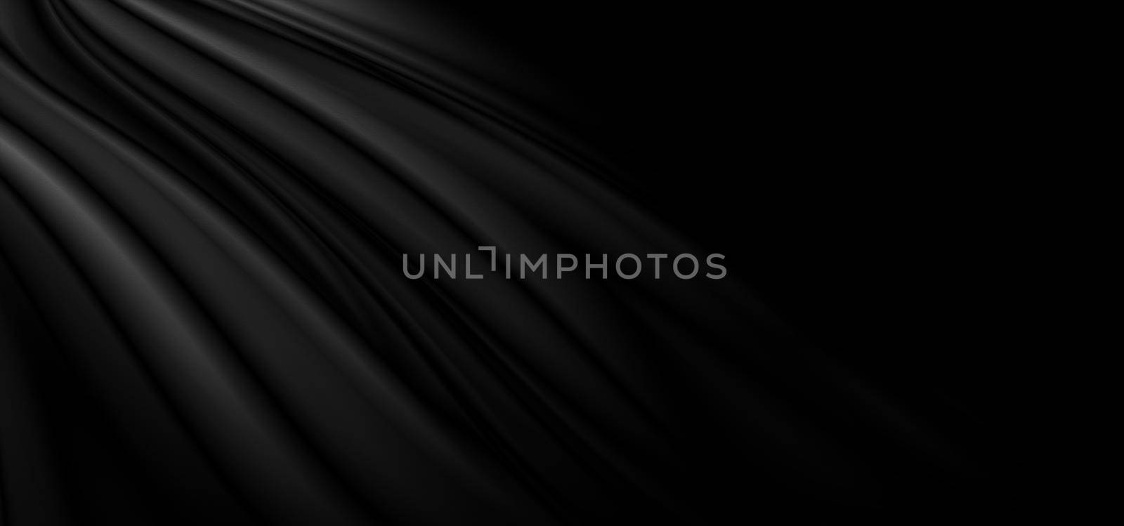 Black fabric background 3D illustration by Myimagine