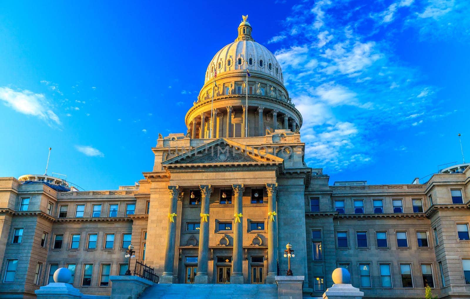 Boise, Idaho - JUNE 29, 2012: The Renaissance Revival Capitol building reflects Idaho's political, social, and economic history.