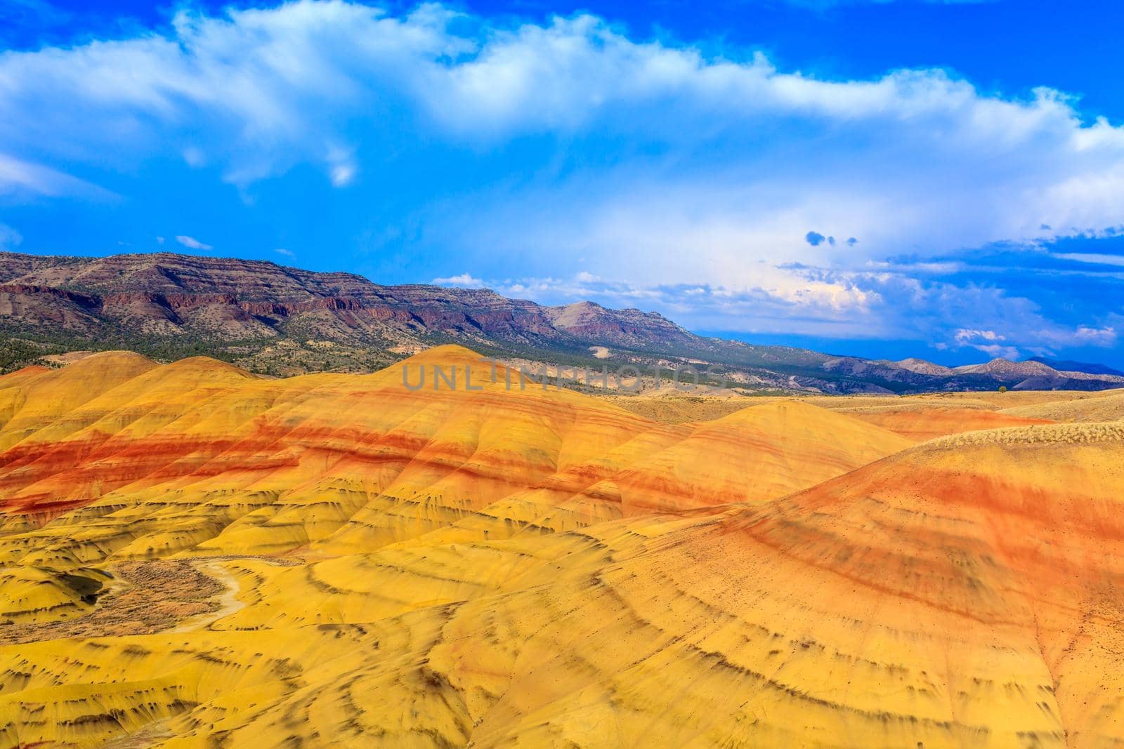 Colorful painted hills at John Day Fossil Beds National Monument, Oregon.