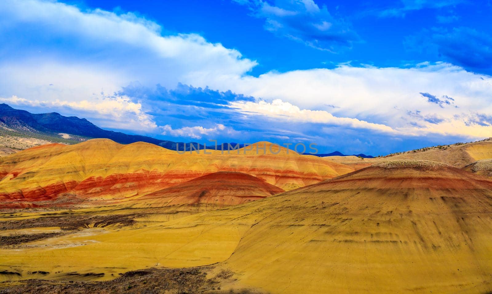 Colorful painted hills at John Day Fossil Beds National Monument, Oregon.