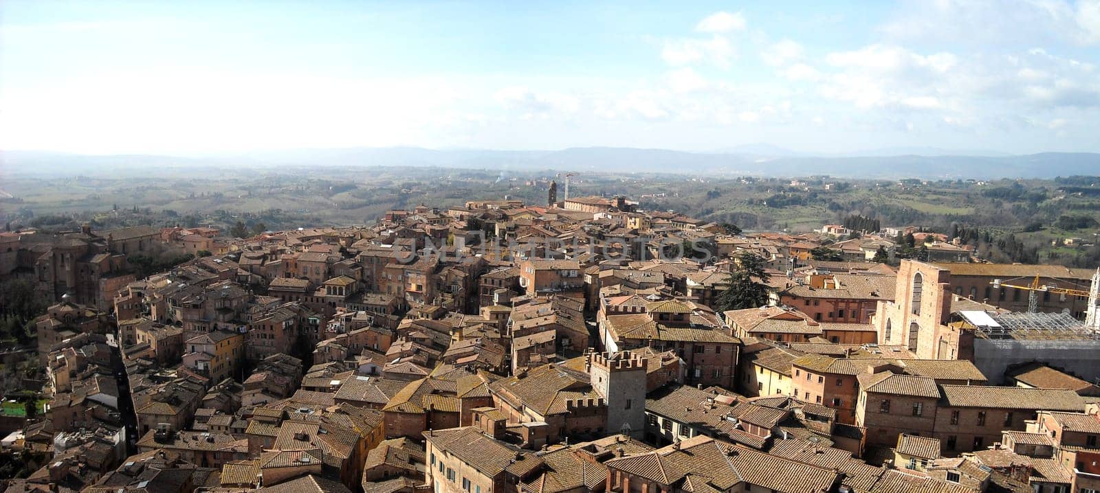 Panoramic view of Siena, Tuscany, Italy