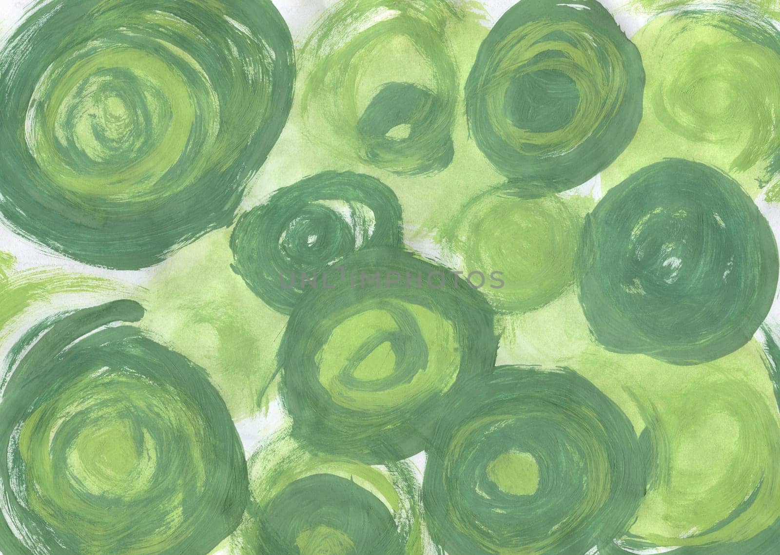 Hand Painted Abstract Watercolor Background. Watercolor Green Abstract Designs. by Rina_Dozornaya