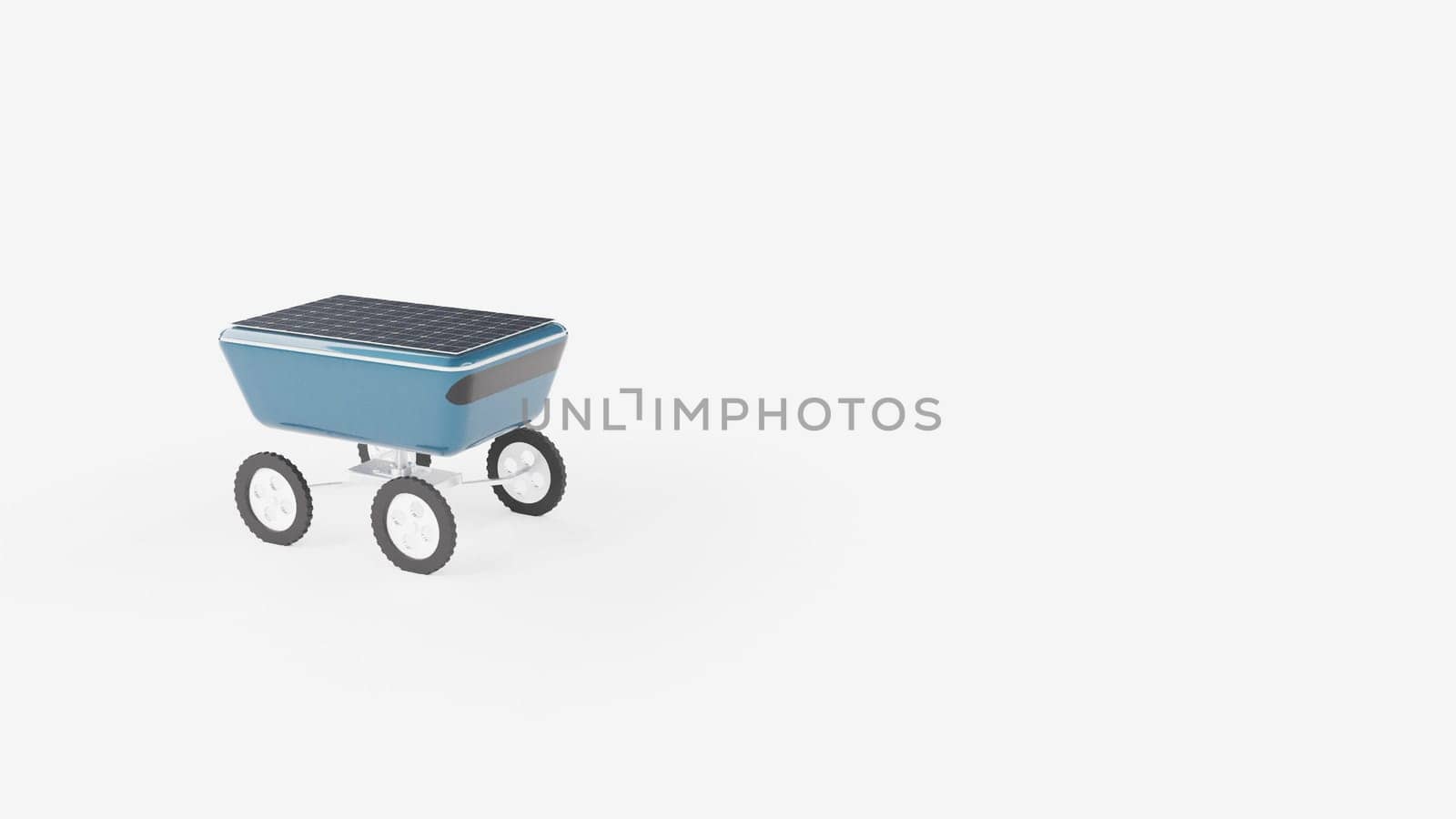 Drone driverless delivery parcel on white 3d render