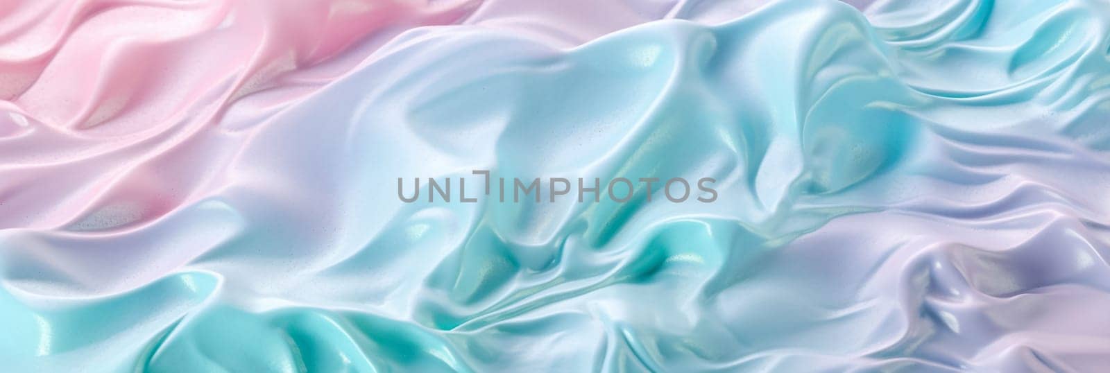 Colorful abstract oil paint background. Gradient paint multicolored background. Pain splashes and drops background. Long abstract banner.