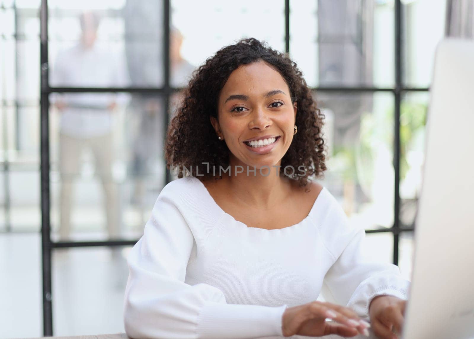 Young businesswoman in a modern office