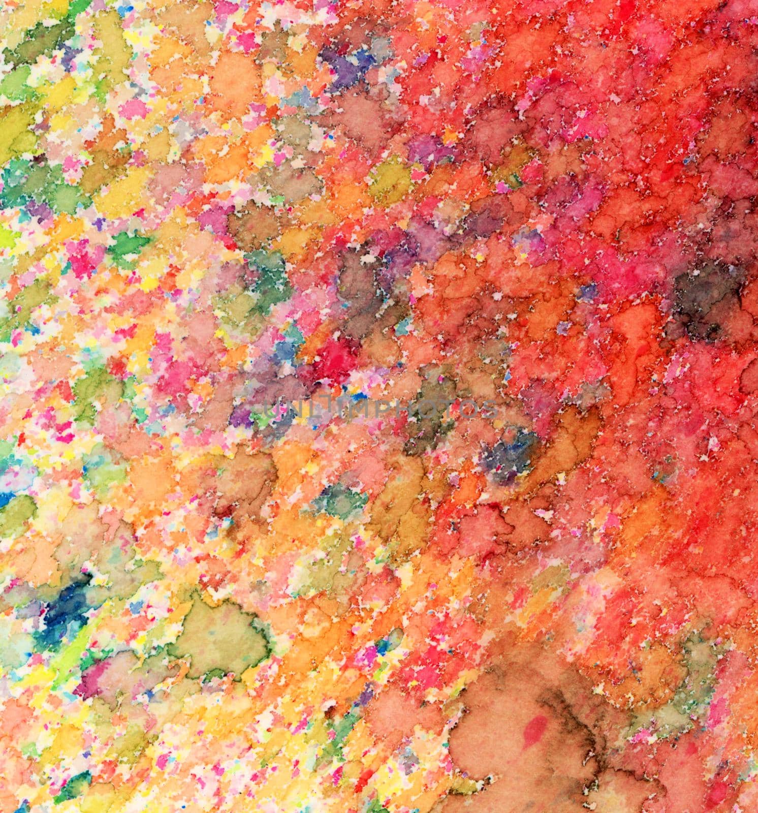 Colorful grunge texture made with colored ink and water.