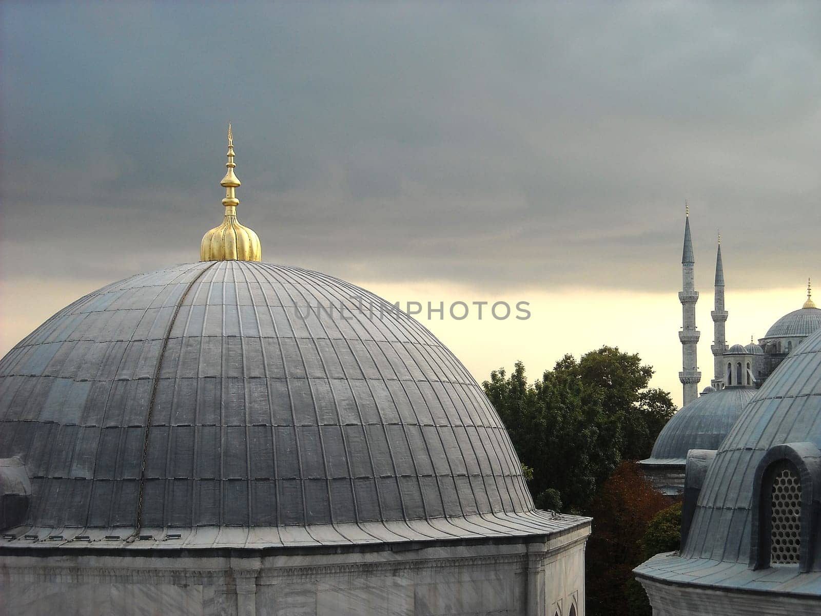 Blue mosque, view from Hagia Sophia, Turkey, Istanbul