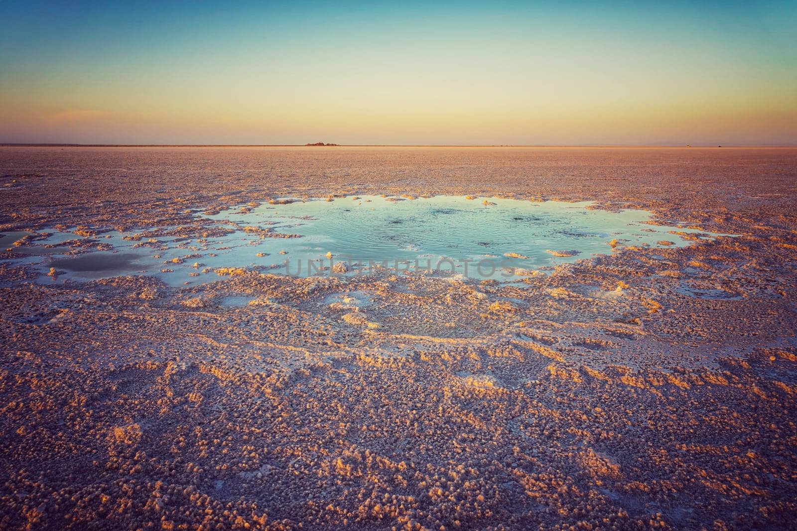 Bubbling pond in the salt plains of Asale Lake, Danakil. by maramade